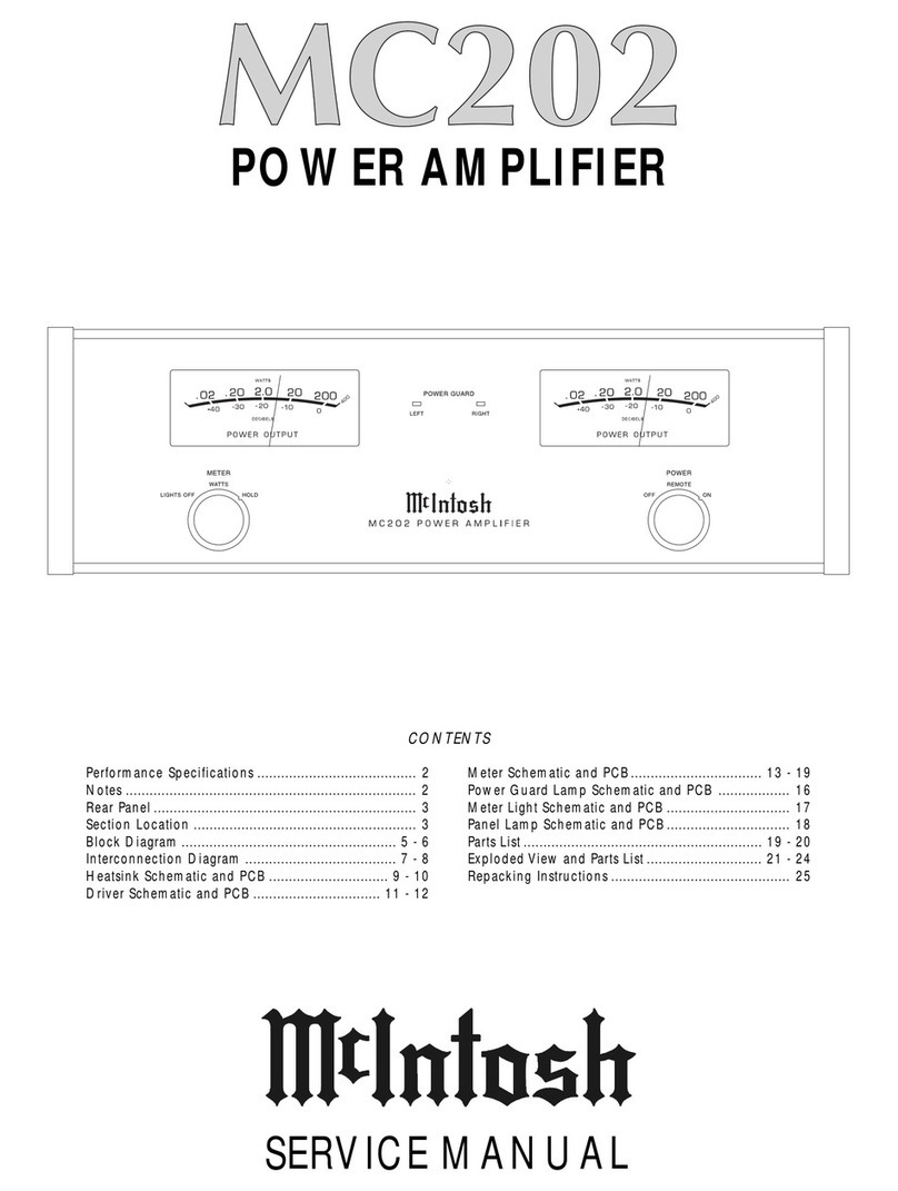 McIntosh MC202 Service manual