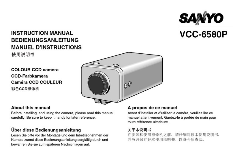 Sanyo VCC-6580 instruction manual
