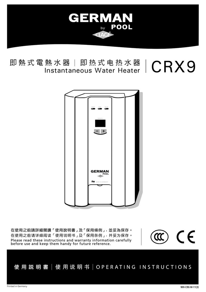 German pool crx9 operating instructions