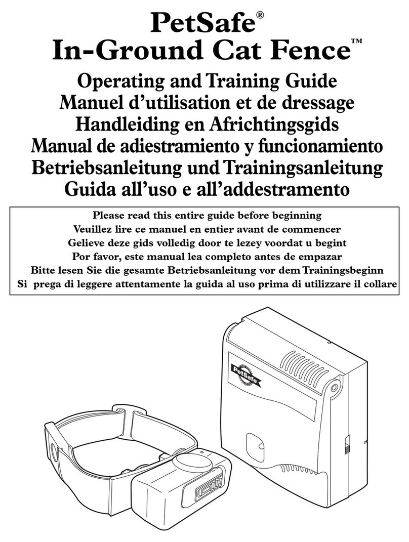 Petsafe In-Ground Cat Fence Operating and training guide