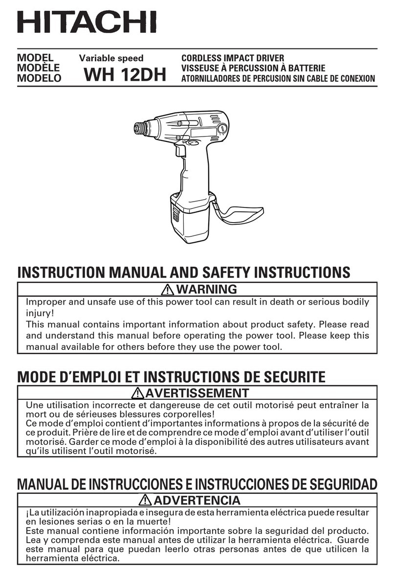 Hitachi WR 12DH Operator's manual