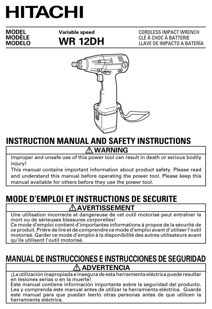 Hitachi WR 12DH Operator's manual