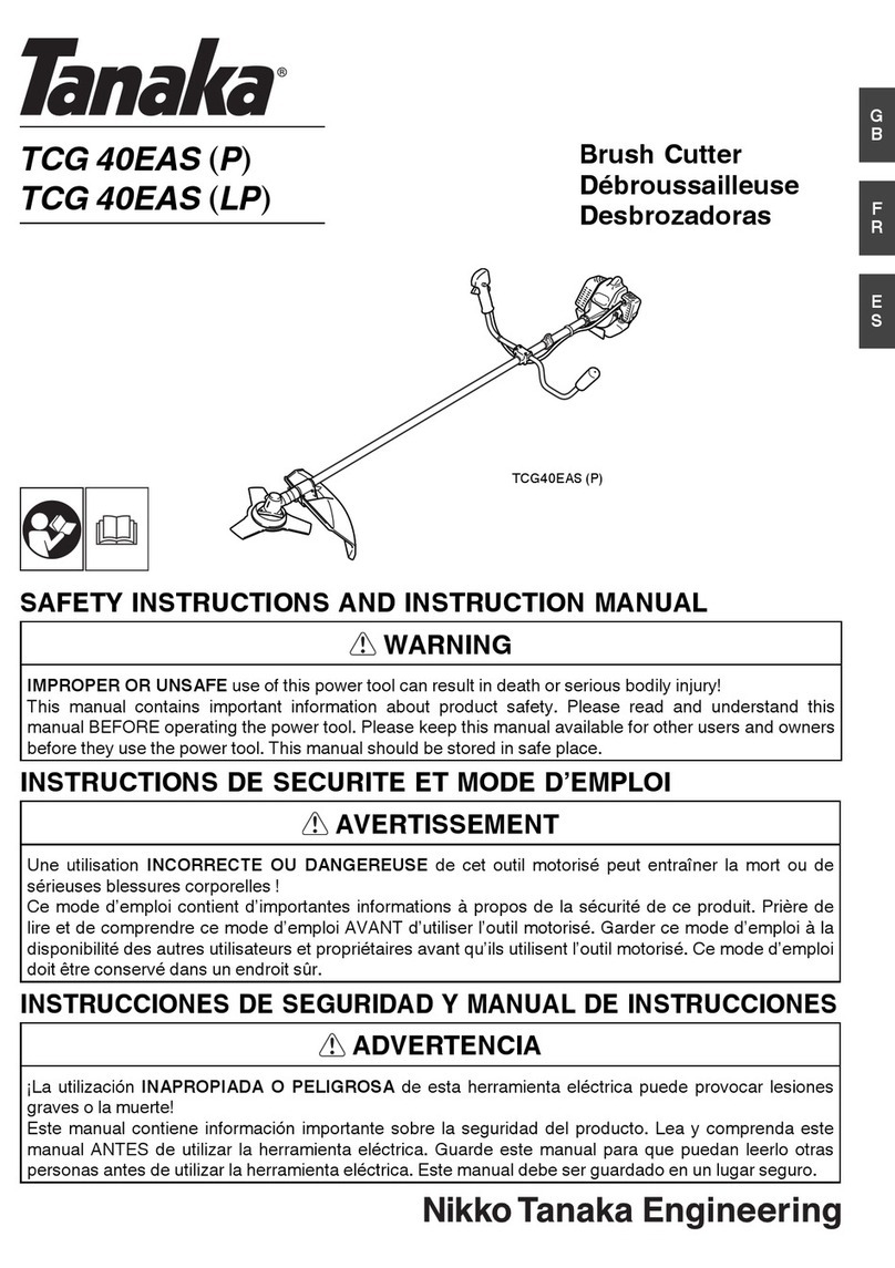 Tanaka TCG 40EAS P Safety instructions and instruction manual Tanaka TCG 40EAS P Safety instructions and instruction manual