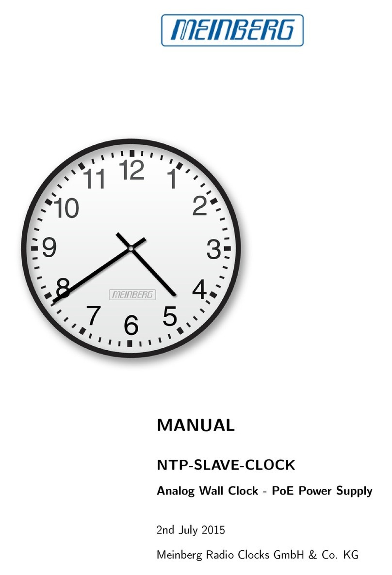 Meinberg NTP-SLAVE-CLOCK instruction manual
