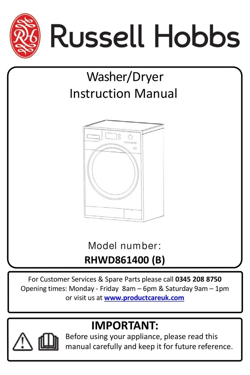 Russell Hobbs RHWD861400 B instruction manual
