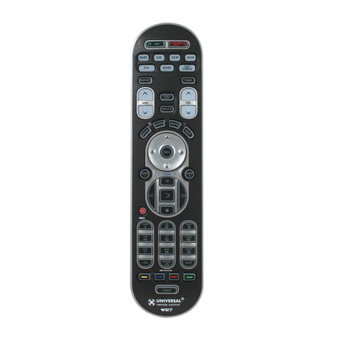 Universal Remote Control WR7 owner's manual