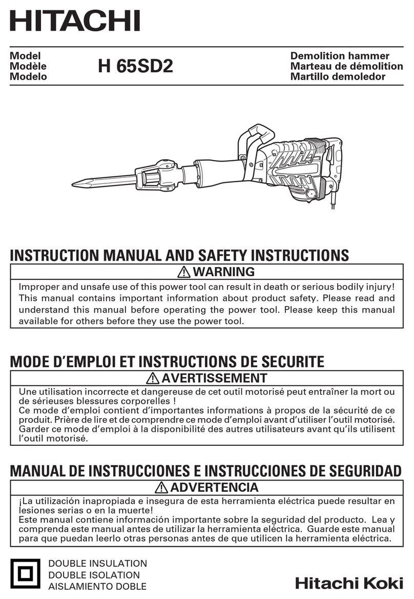 Hitachi H 65SD2 Troubleshooting guide