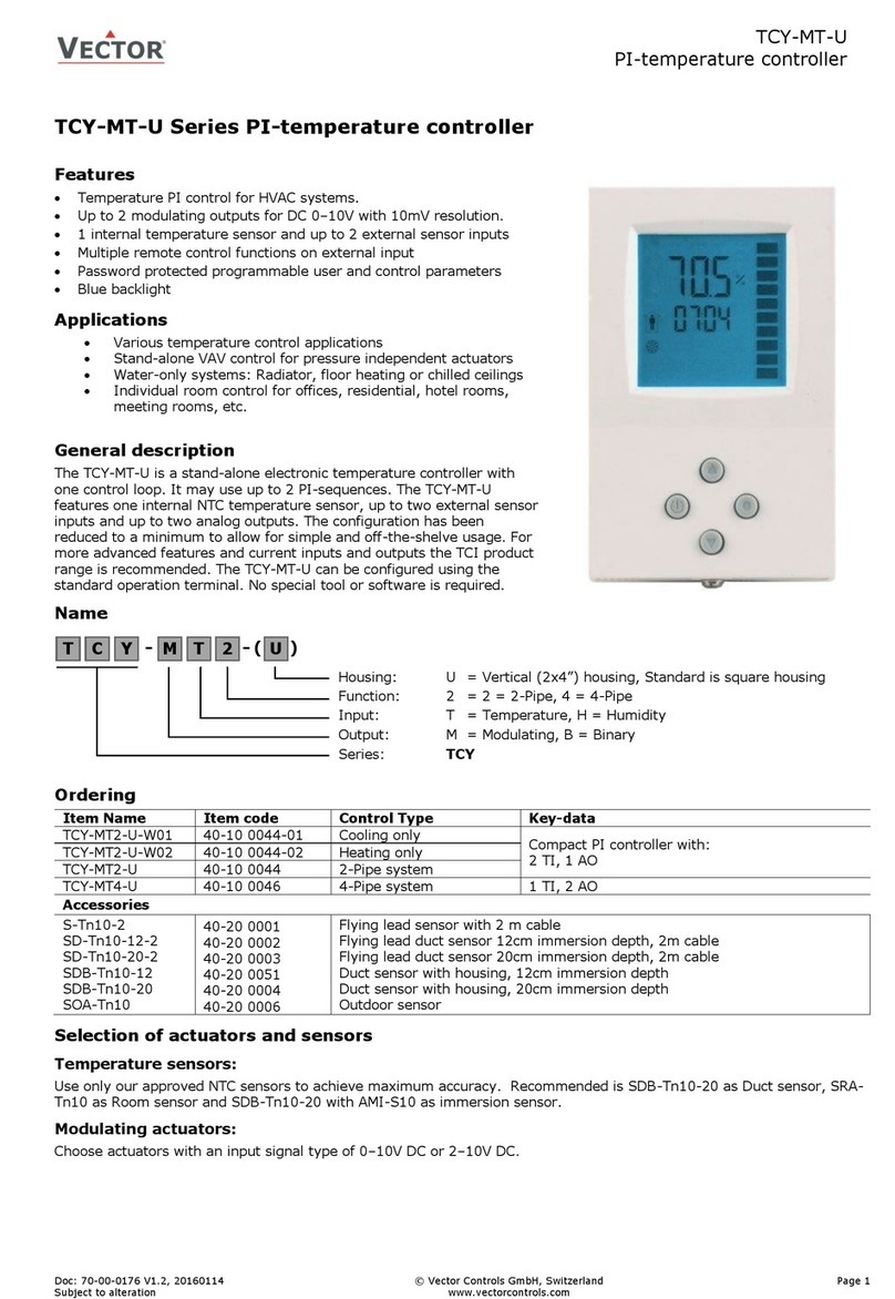 Vector TCY-MT-U User manual