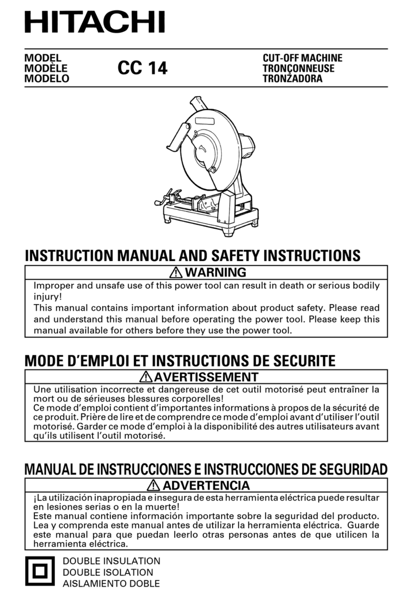 Hitachi CC 14 Operator's manual