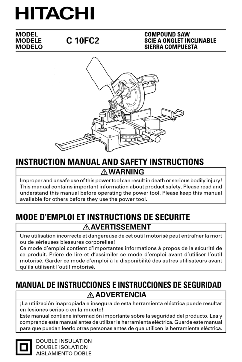 Hitachi C 10FC2 Operator's manual