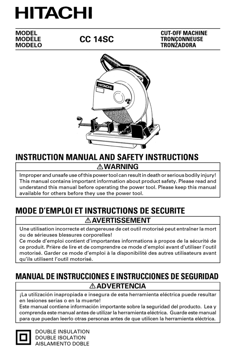 Hitachi CC 14SC Operator's manual