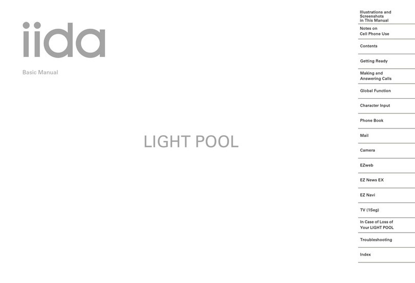 IIDA LIGHT POOL User manual