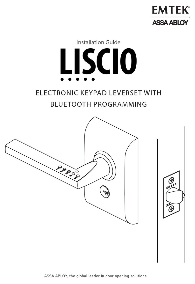 Assa Abloy Liscio installation guide Assa Abloy Liscio installation guide