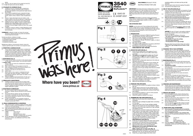 Primus EtaPackLite 3540 Instructions for use