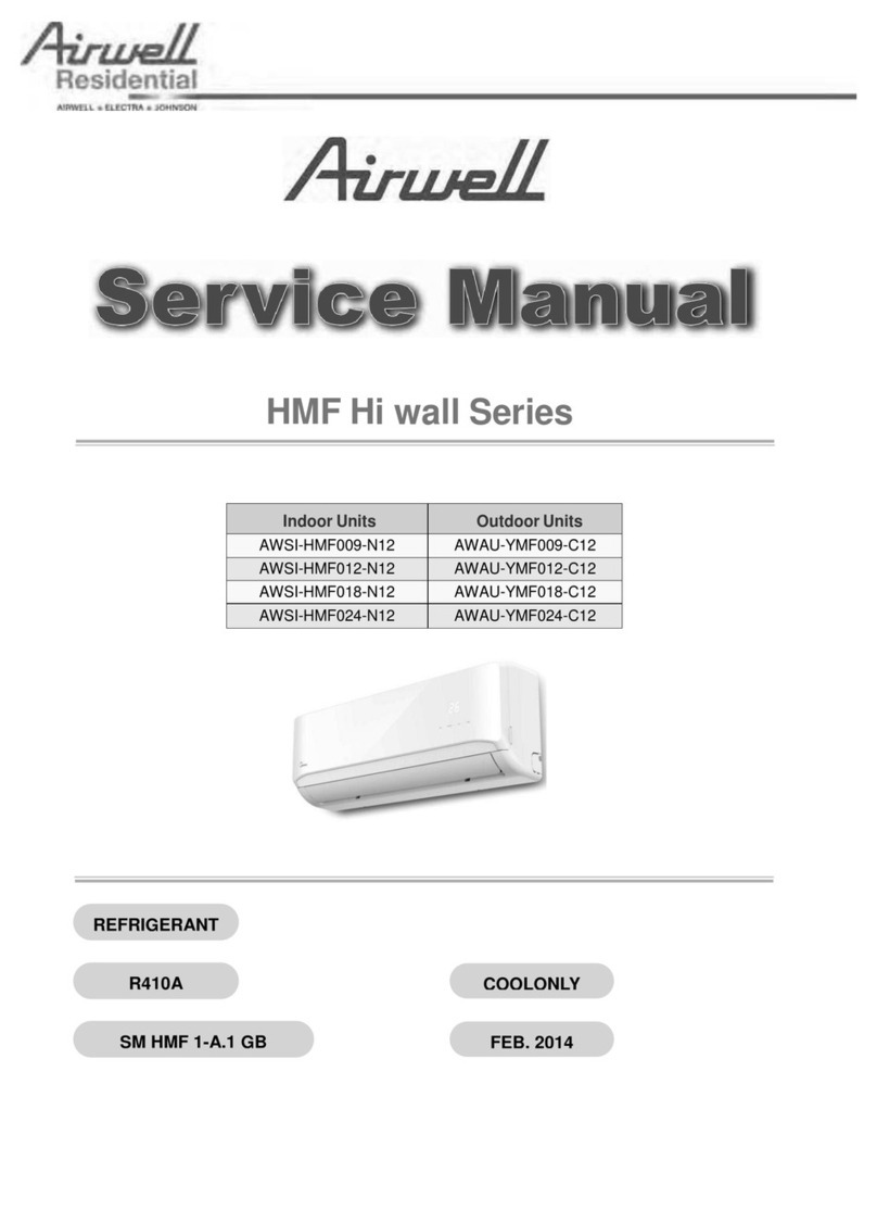 Airwell AWSI-HMF009-N12 User manual