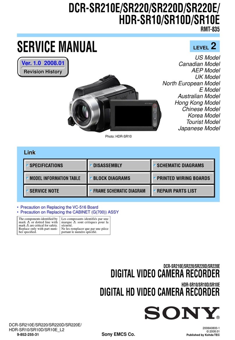 Sony Handycam DCR-SR210E User manual