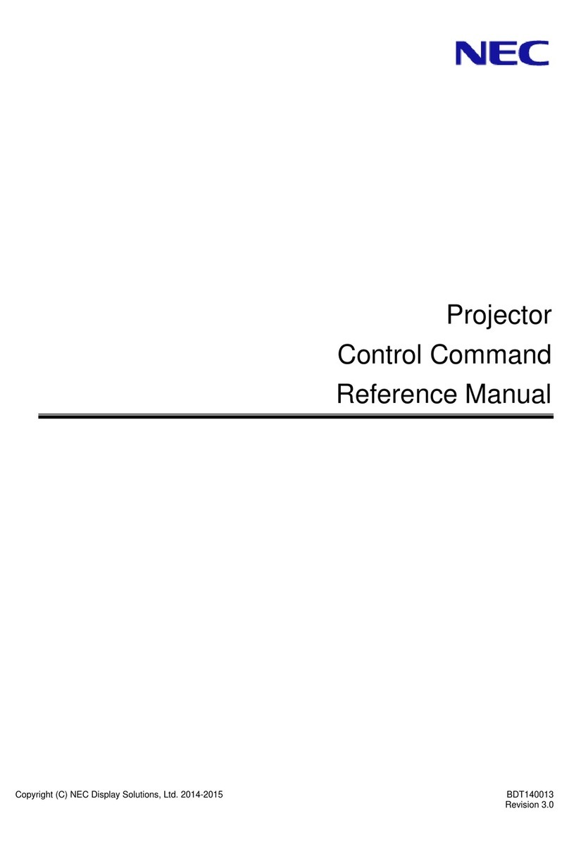 NEC M363XG User manual