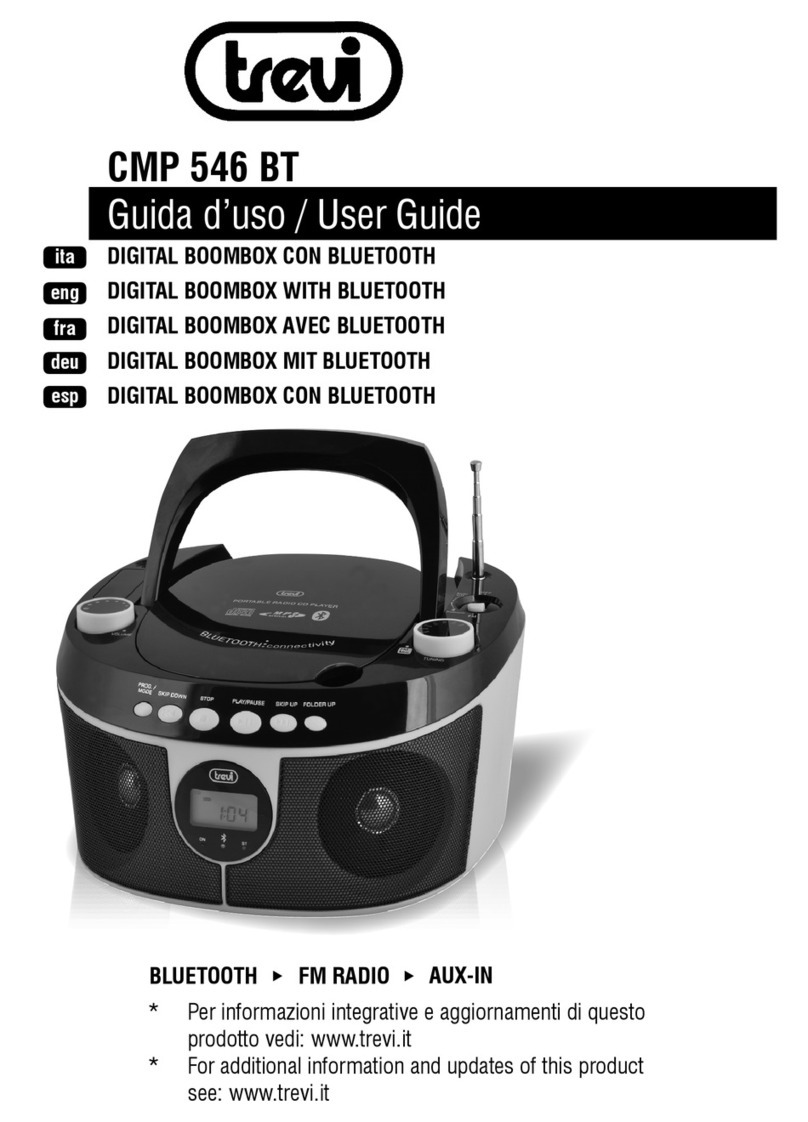 Trevi CMP 546 BT user guide