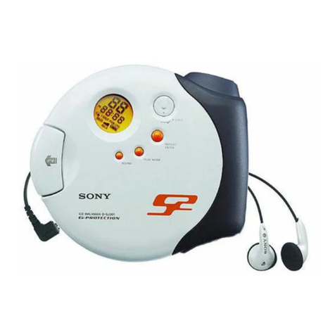 Sony DSJ301 - S2 Sports CD Walkman Service manual