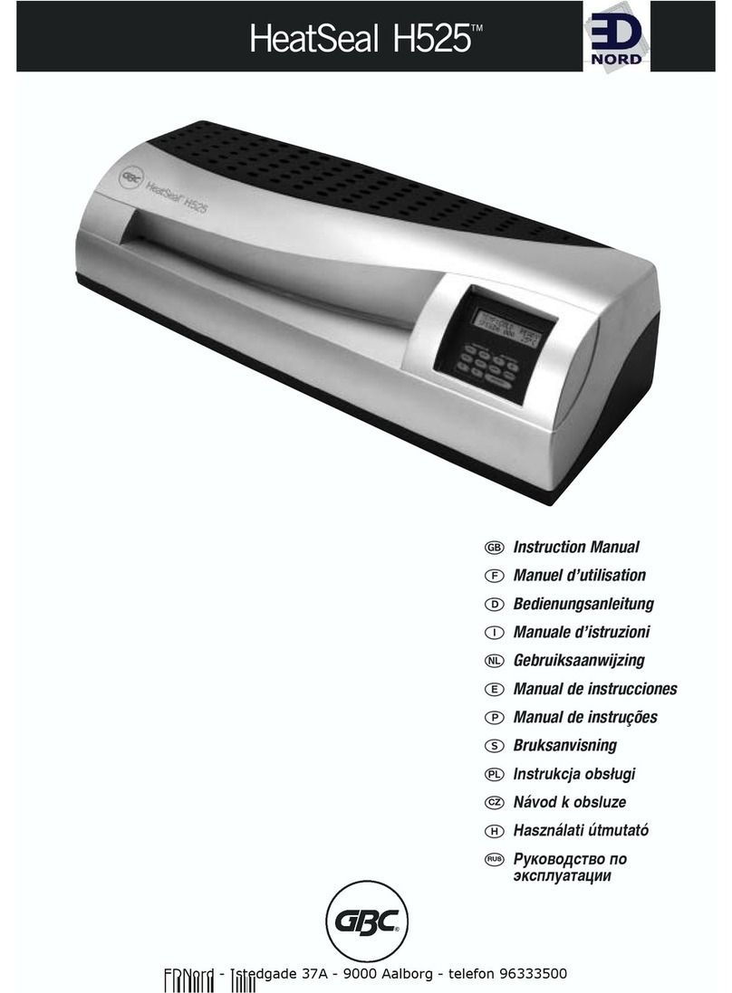 GBC H525 User manual