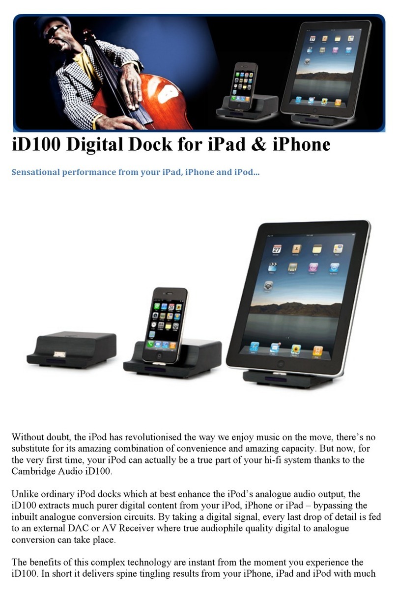 Cambridge Audio iD100 User manual