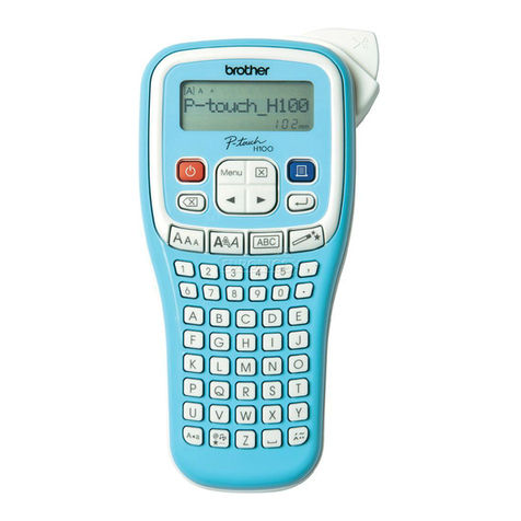 Brother P-Touch PT-H100 User manual
