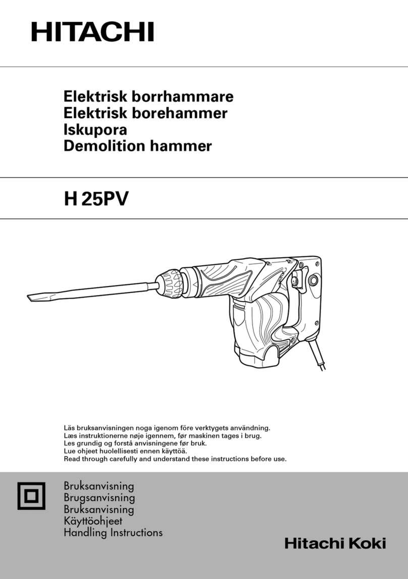 Hitachi H 25PV Handling instructions