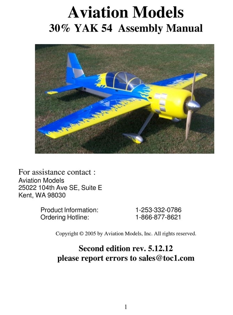 Aviation Models 30% YAK 54 Assembly manual