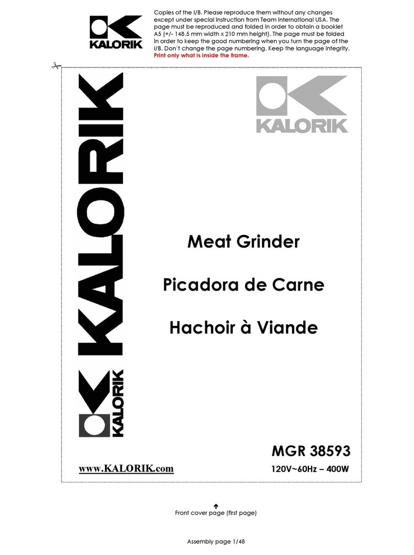 Kalorik MGR 38593 User manual