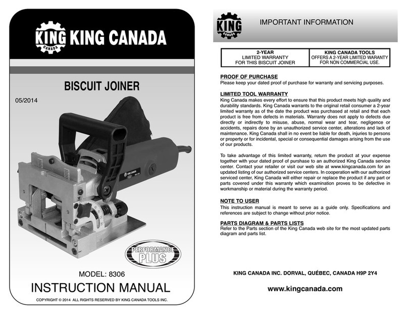 King Canada 8306 instruction manual