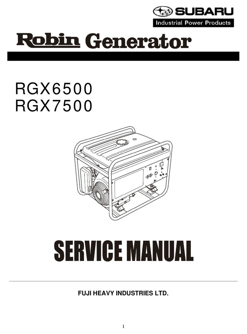 Fuji Bikes ROBIN RGX6500 Service manual