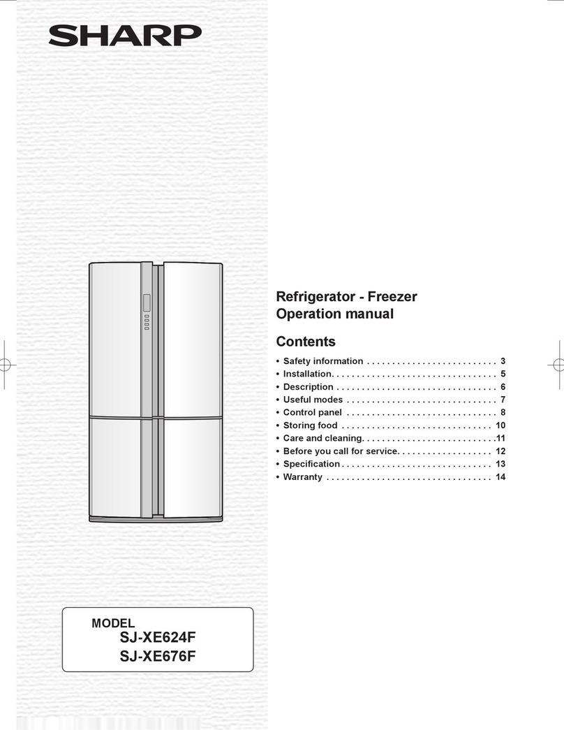 Sharp SJ-XE624F User manual