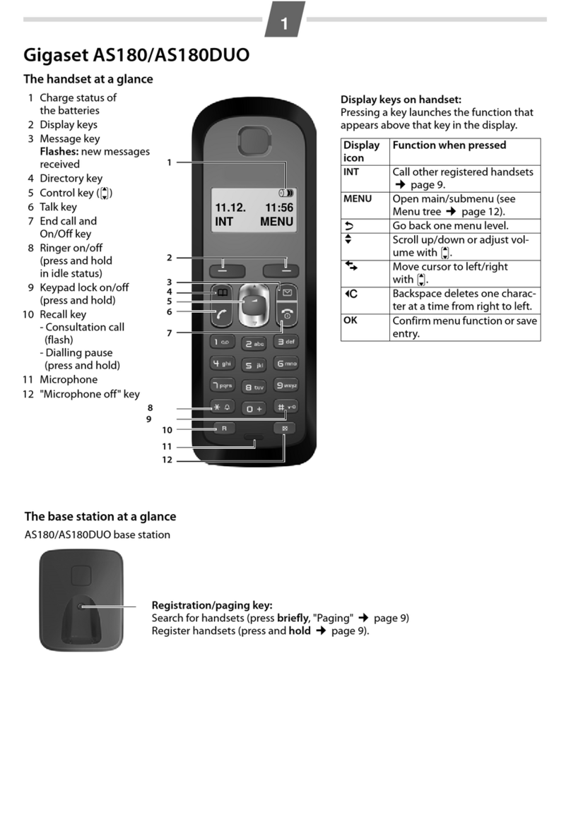 Gigaset AS180 instruction manual