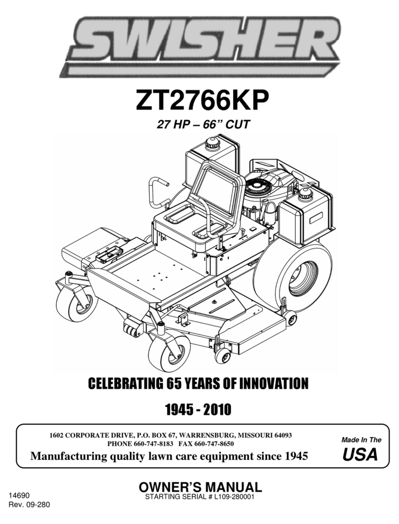 Swisher ZT2766KP User manual