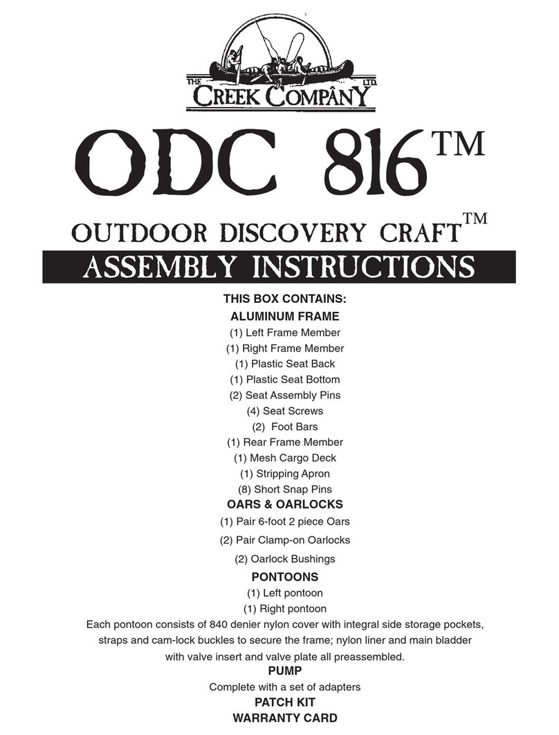 Creek Company ODC 816 Assembly instructions Creek Company ODC 816 Assembly instructions