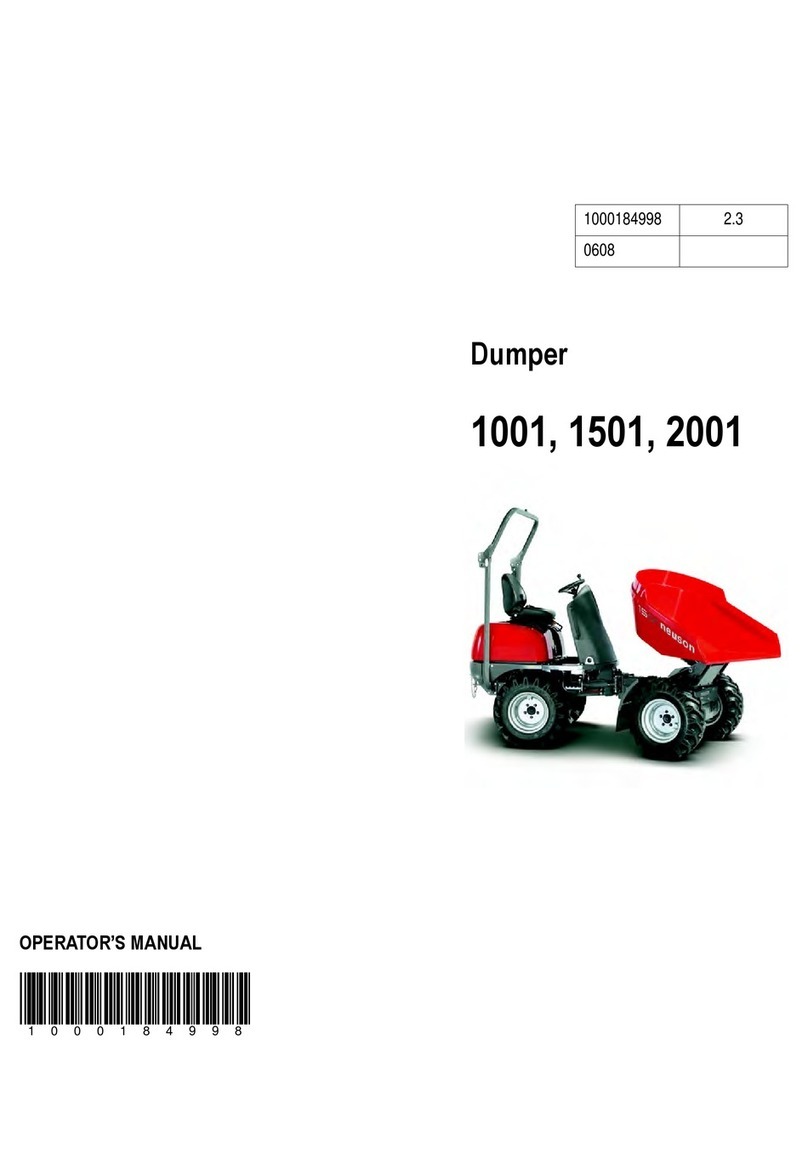 Neuson Dumper 1001 Operator's manual