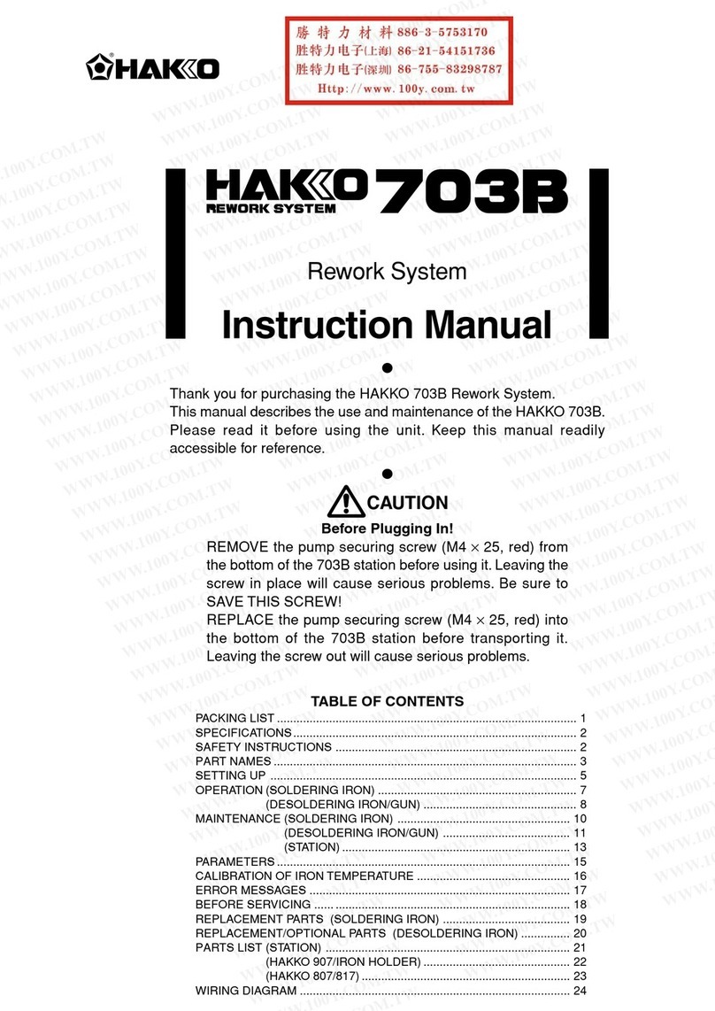 Hakko Electronics 703B instruction manual