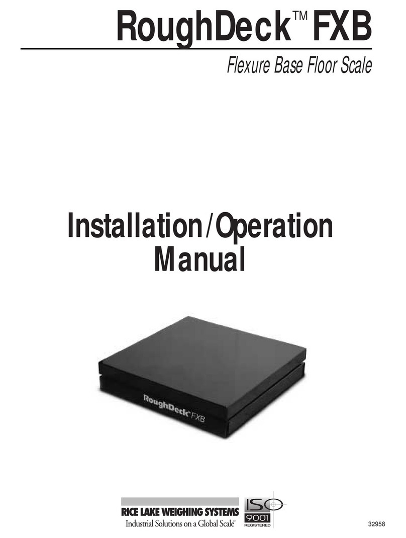 Rice Lake RoughDeck FXB User manual