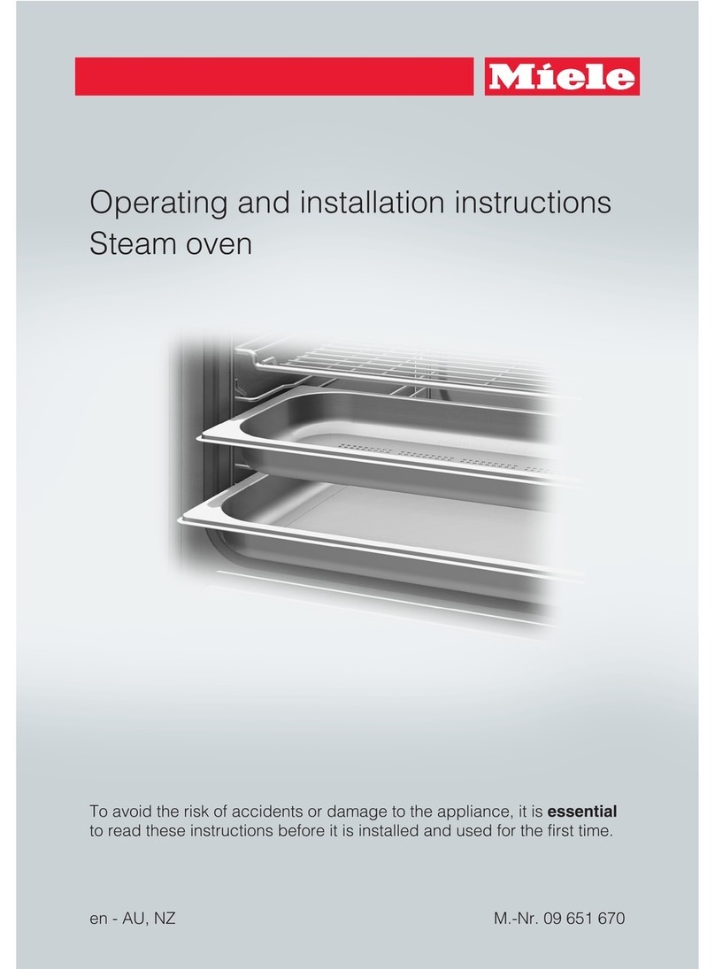 Miele DG 6301 Operating and installation instructions