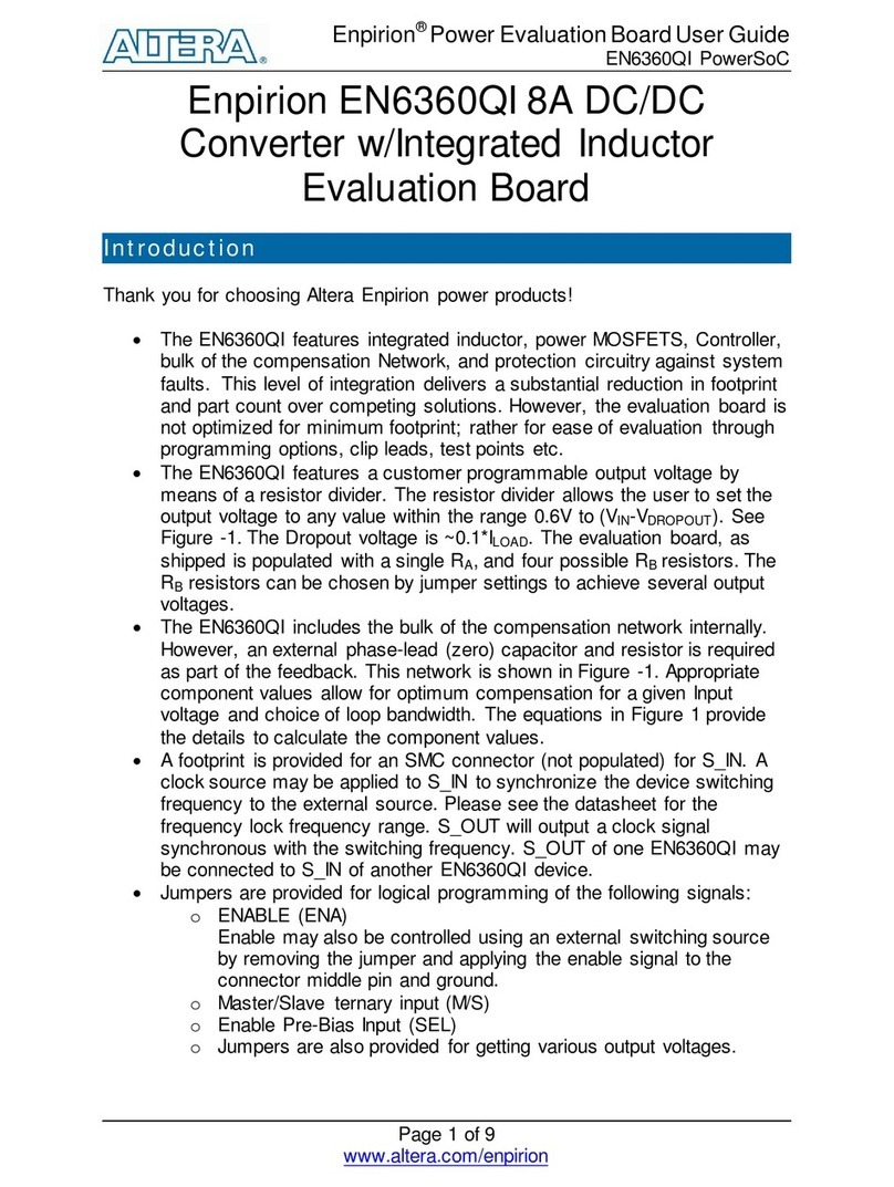 Altera Enpirion EN6360QI User manual