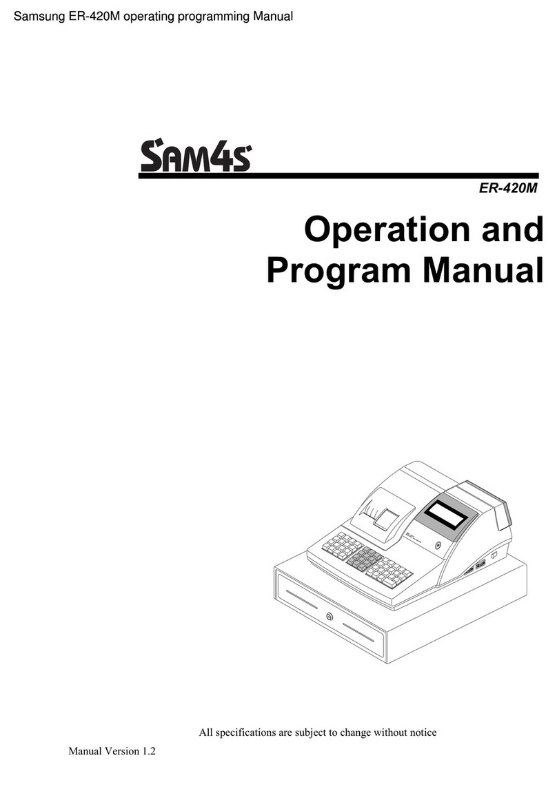 Sam4s ER-420M Troubleshooting guide