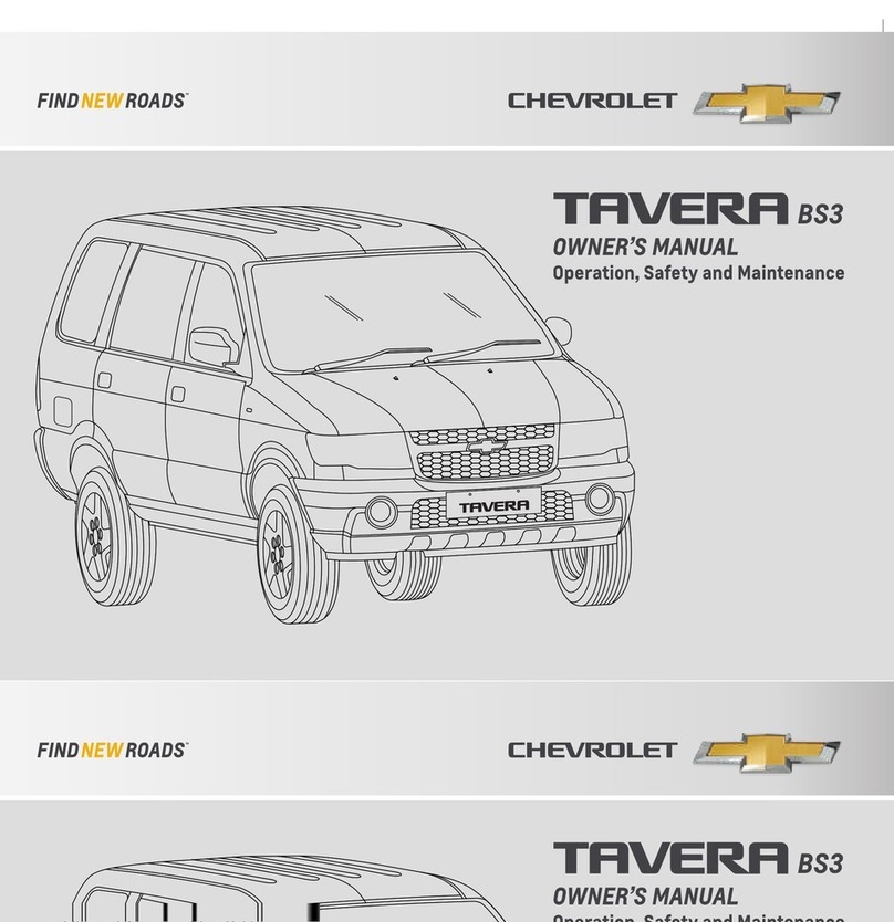 Chevrolet Tavera BS3 owner's manual