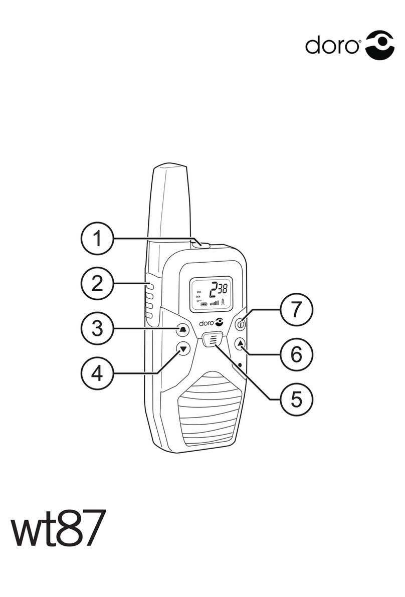 Doro WT87 manual