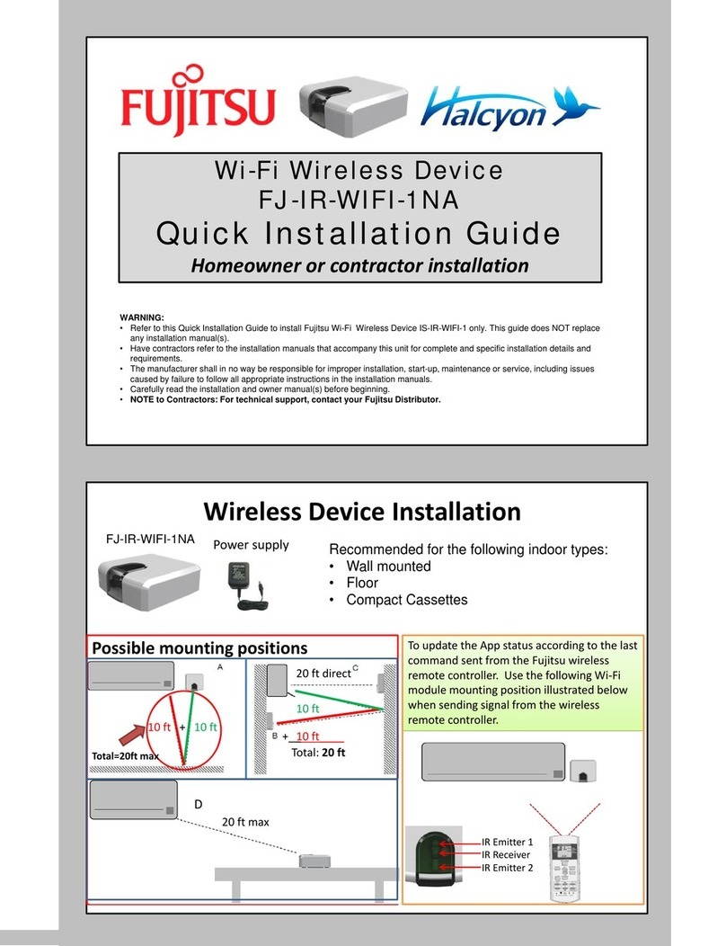 Fujitsu FJ-IR-WIFI-1NA User manual