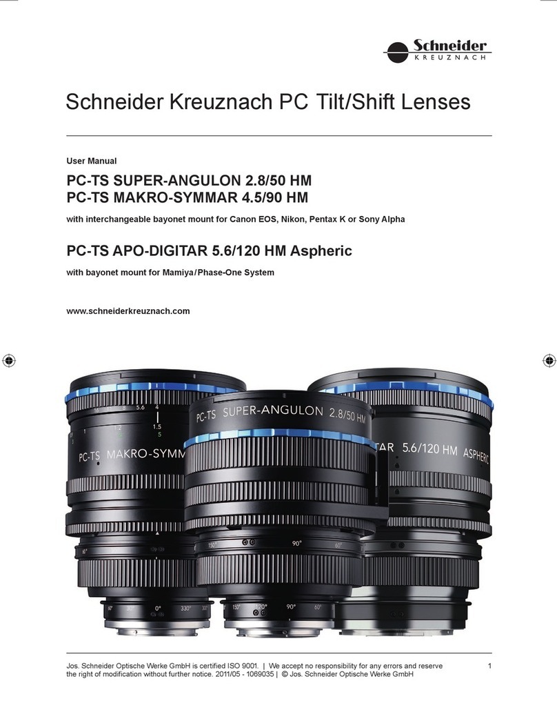 Schneider Kreuznach PC-TS SUPER-ANGULON 2.8/50 HM user manual Schneider Kreuznach PC-TS SUPER-ANGULON 2.8/50 HM user manual