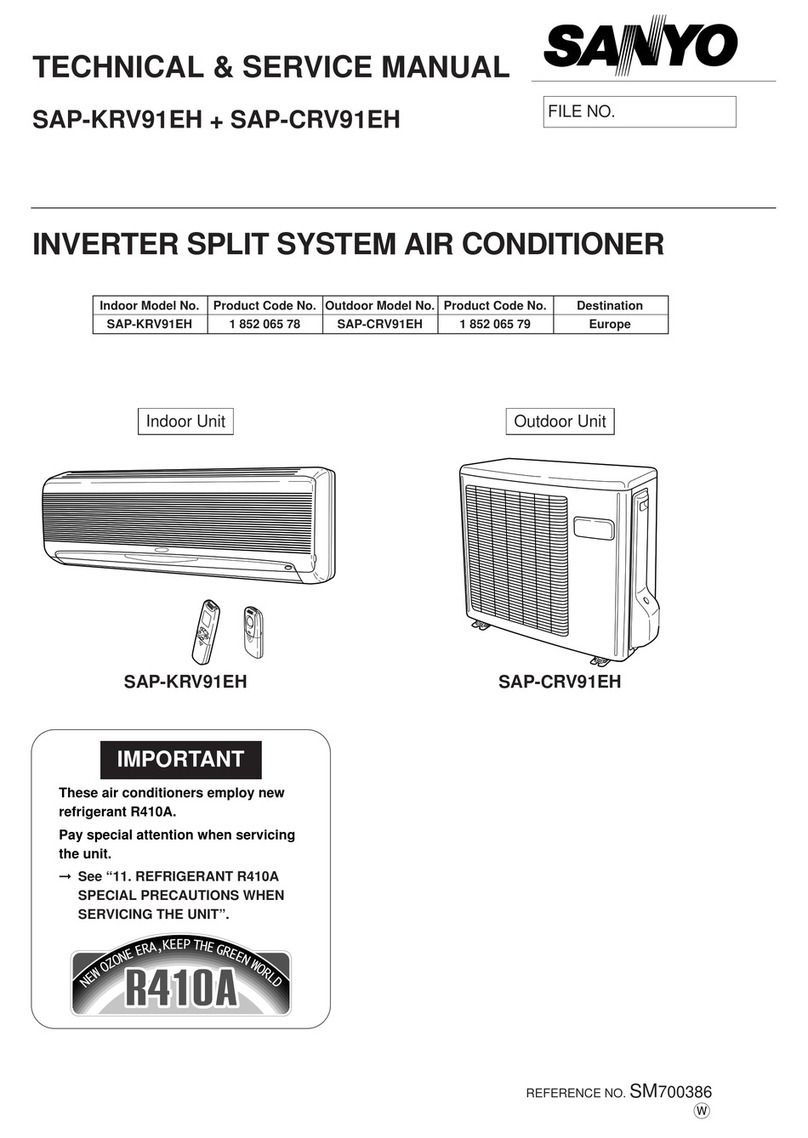 Sanyo SAP-KRV91EH Operating manual