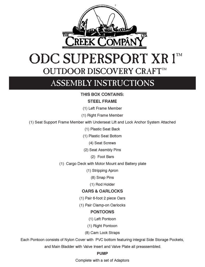 Creek Company ODC SUPERSPORT XR 1 Assembly instructions