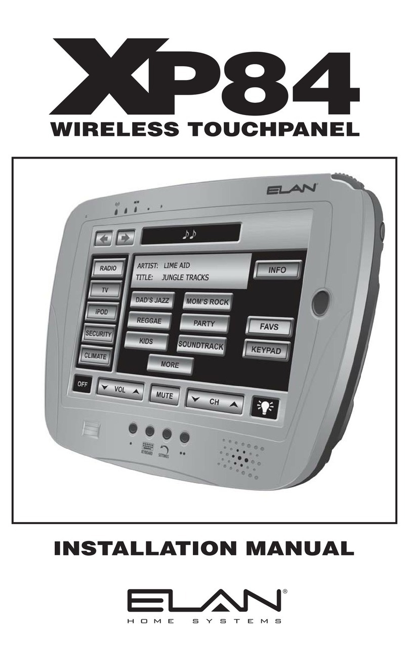 Elan XP84 User manual