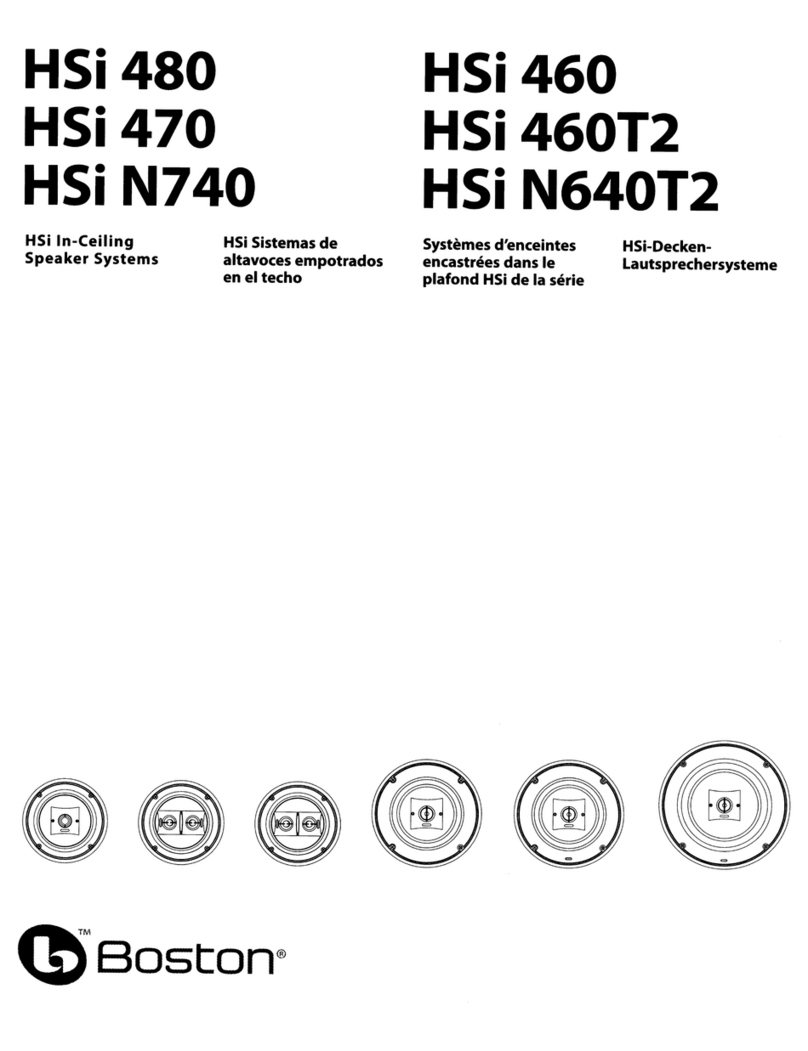 Boston HSi480 instruction manual