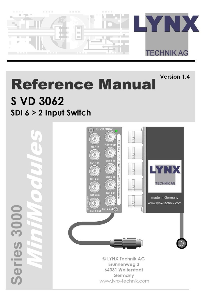 Lynx MiniModule S VD 3062 Reference manual